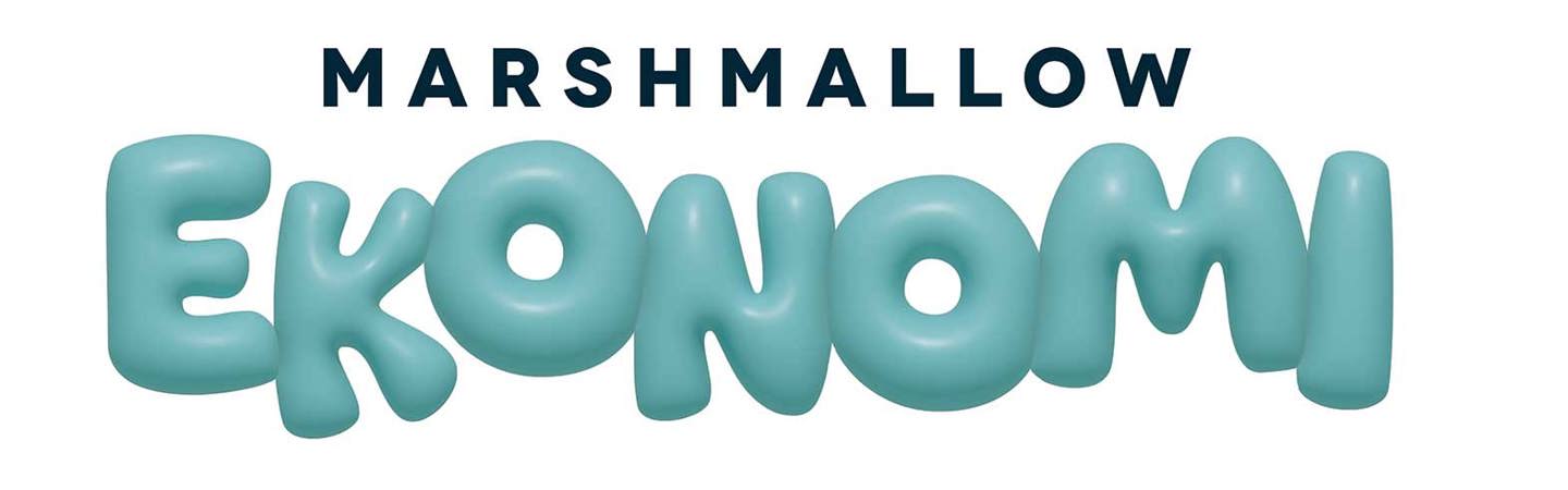 Bokstäver i form av marshmallows