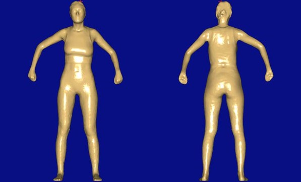 A 3D body scan 