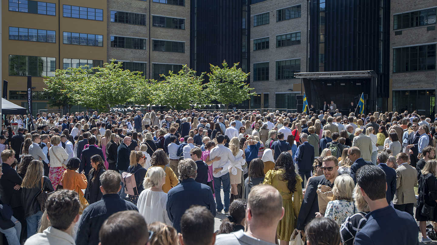 Examenshögtid 2023 - folksamling