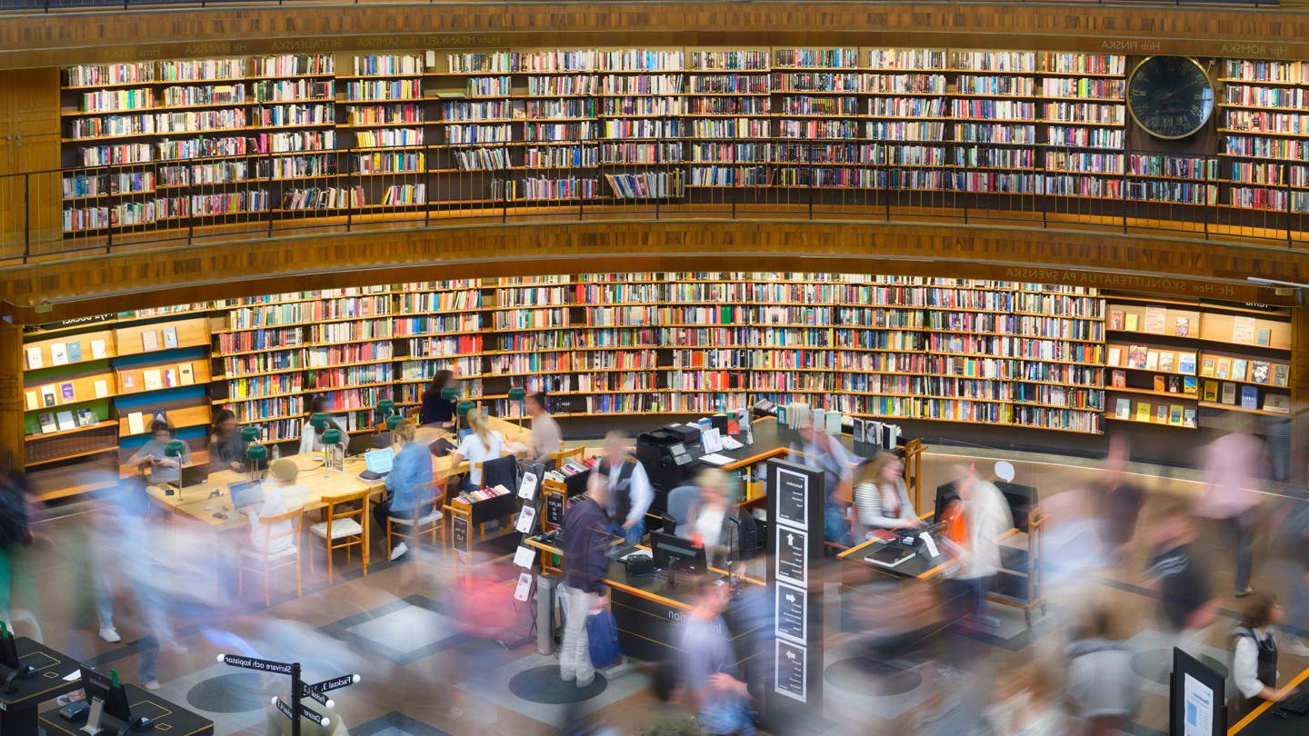 Stockholms stadsbibliotek interiör