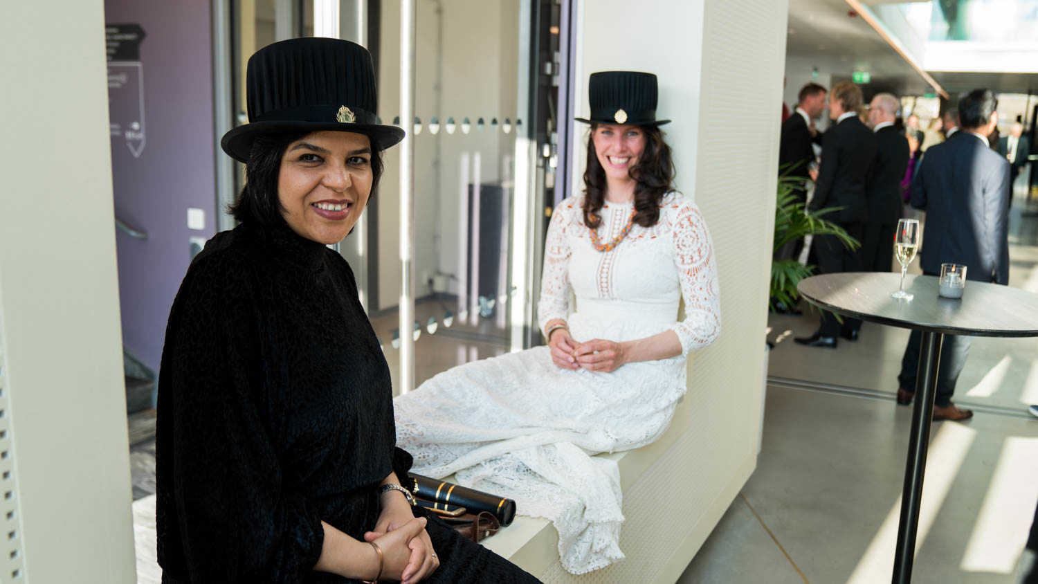 Doctoral degree recipients  Razieh Hashemi Sanatgar and Sina Seipel