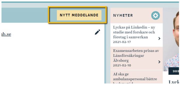 Knapp för att skapa nytt meddelande