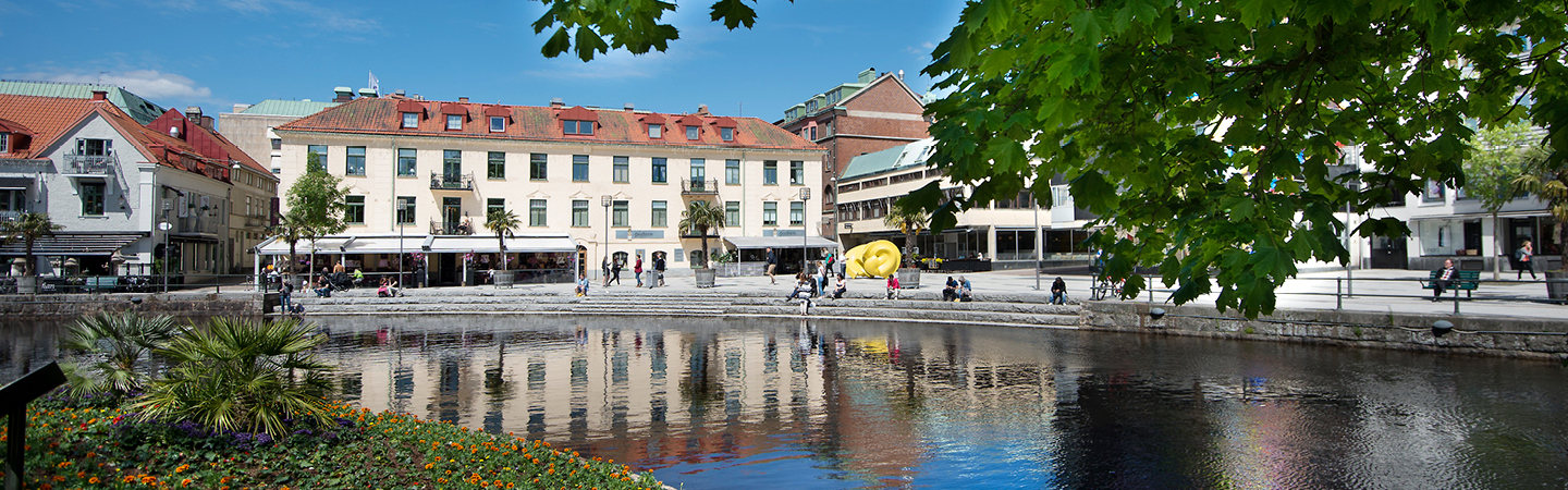 Borås city from city park